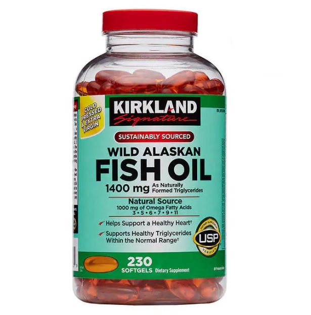 سافت ژل فیش اویل آلاسکای وحشی کرکلند Kirkland Fish Oil Wild Alaskan 1400mg (230 عددی)