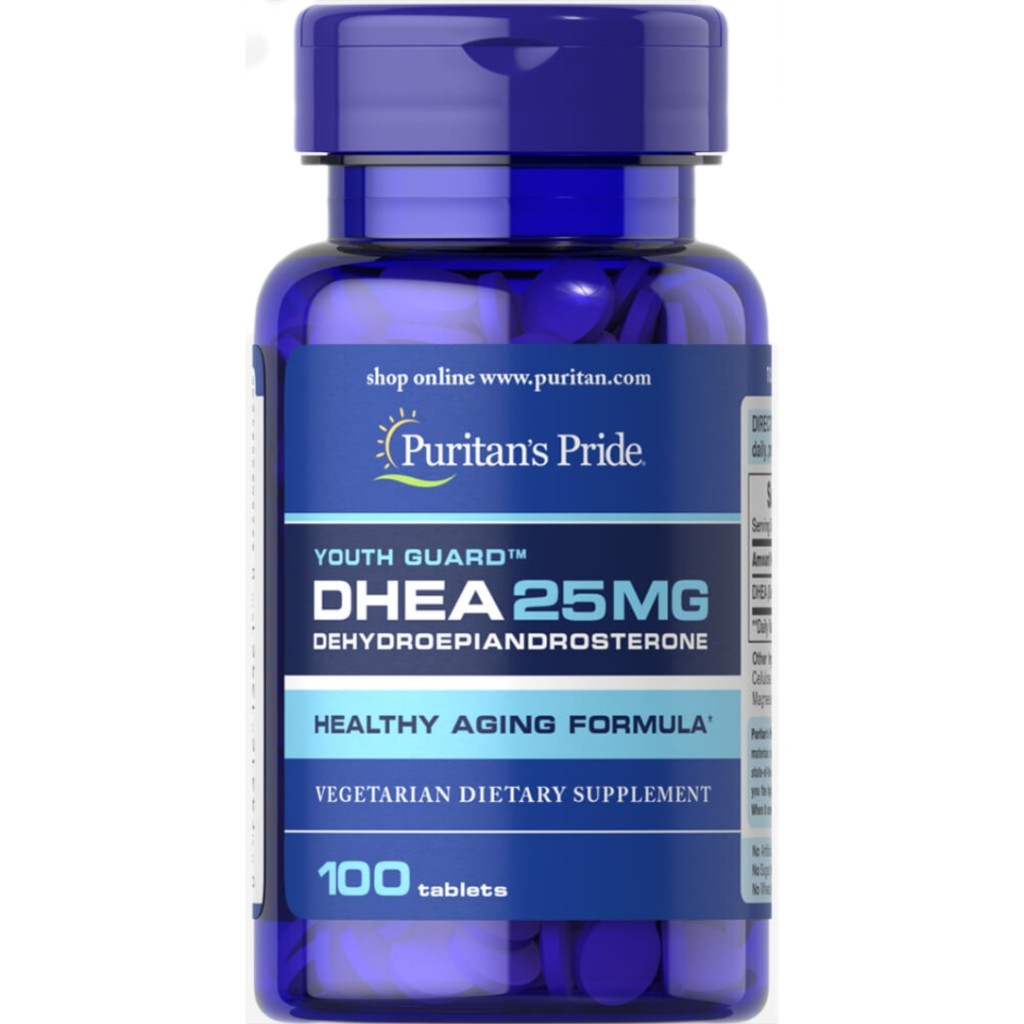 قرص دهیدروپیاندروسترون Puritan Pride DHEA 25mg پوریتان پراید (100 عددی)