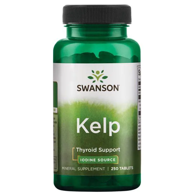 قرص منبع ید کلپ Swanson Kelp 225mcg سوانسون (250 عددی)