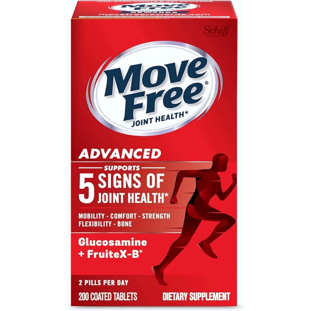 قرص گلوکوزامین همراه با کندرویتین کلسیم 1500mg موو فری Move Free Advanced