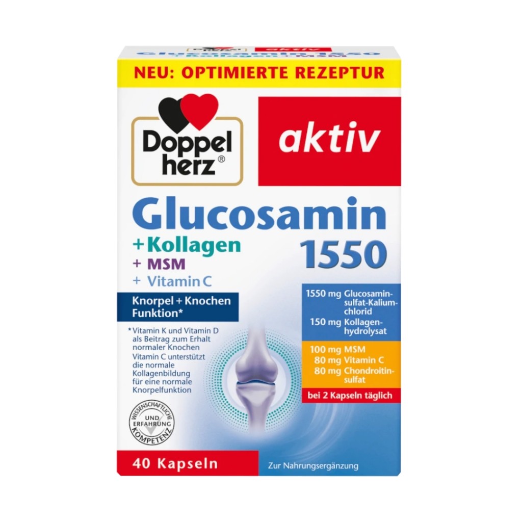 قرص گلوکوزامین کلاژن داپل هرز اکتیو Doppel Herz Aktiv (40 عددی)