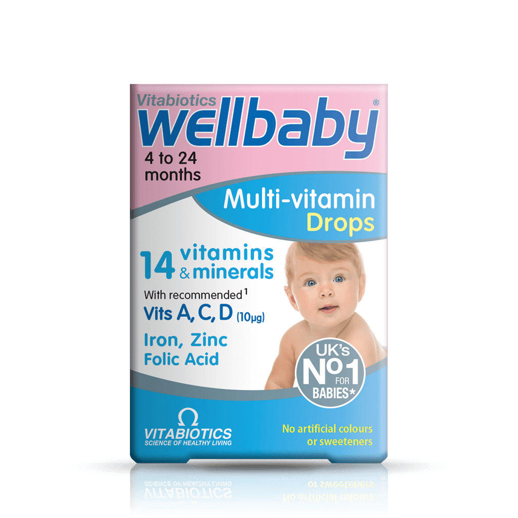قطره مولتی ویتامین کودک ولبیبی Vitabiotics Wellbaby ویتابیوتیکس (30 میل)