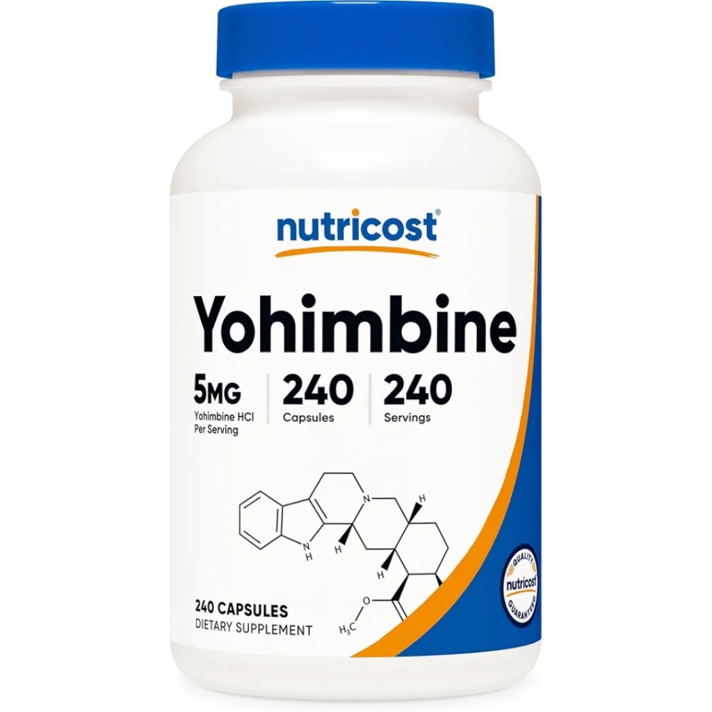 یوهمبین نوتریکاست Nutricost Yohimbine 5mg (240 عددی)