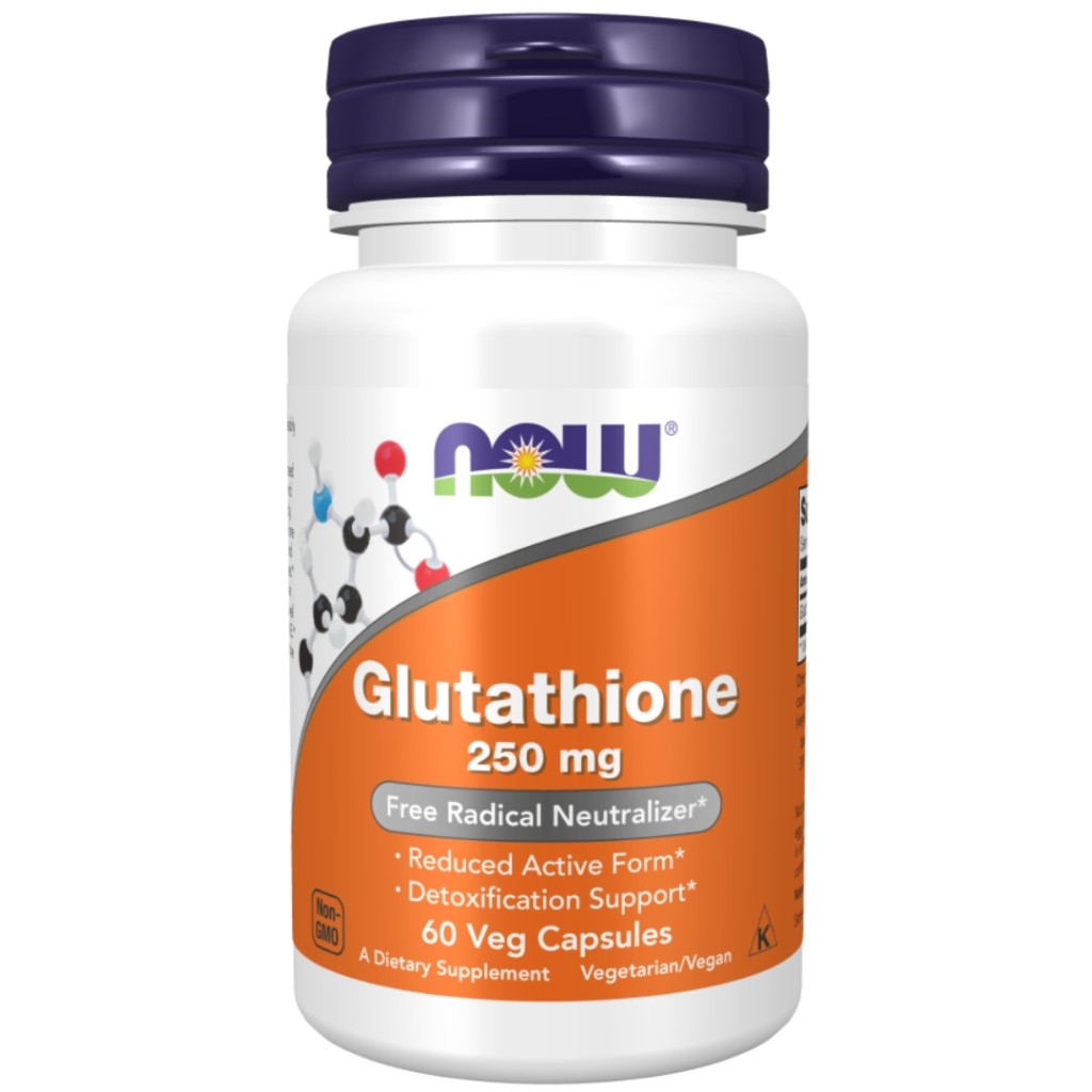 کپسول گلوتاتیون روشن کننده پوست NOW Glutathione 250mg (60 عددی)